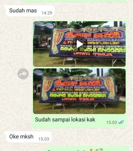 Pengiriman Papan Bunga Domas Pontang